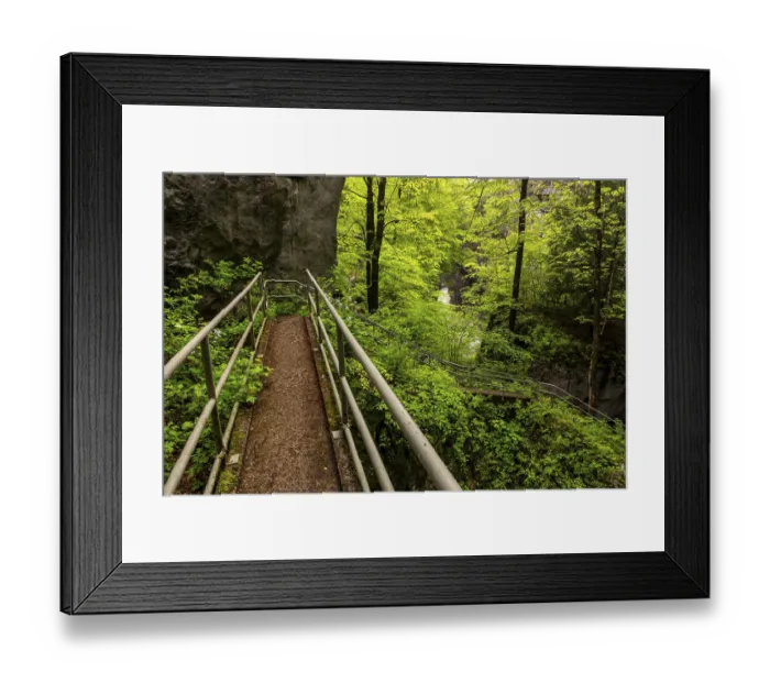 Framed Print : Salzach Gorge near Golling, Salzburg, Austria