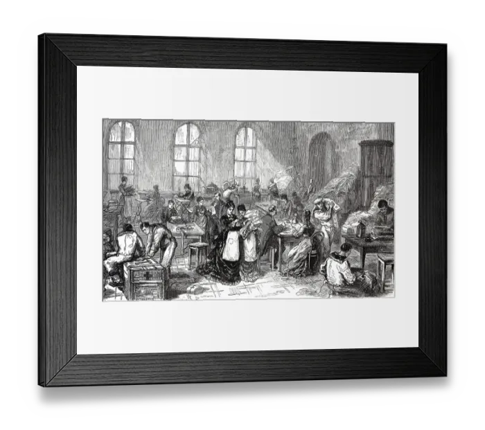 Framed Print : Ladies of the St Petersburg aristocracy preparing bandages Framed Print : Ladies of the St Petersburg aristocracy preparing bandages
