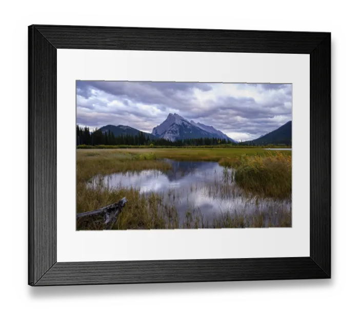 Framed Print : Vermillion Lake in sunset Alberta Canada Banff National Park Framed Print : Vermillion Lake in sunset Alberta Canada Banff National Park
