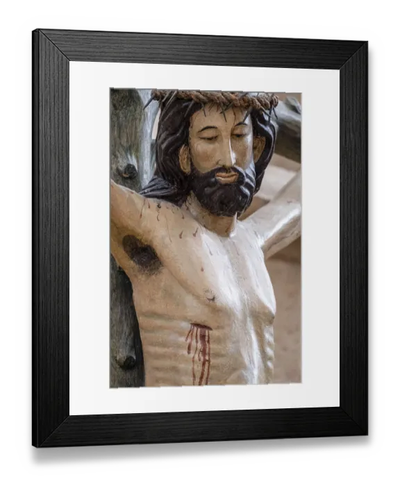 Framed Print : Image of crucified Jesus, 14th century Framed Print : Image of crucified Jesus, 14th century