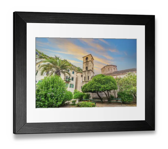 Framed Print : Saint Mary Collegiate church in Kotor at sunrise Framed Print : Saint Mary Collegiate church in Kotor at sunrise
