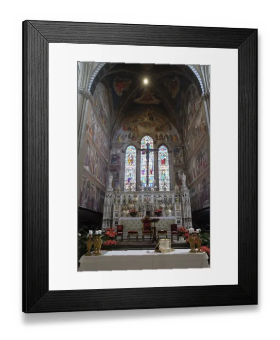 Framed Print : High Altar in the Santa Maria Novella Principal Dominican church in Florence