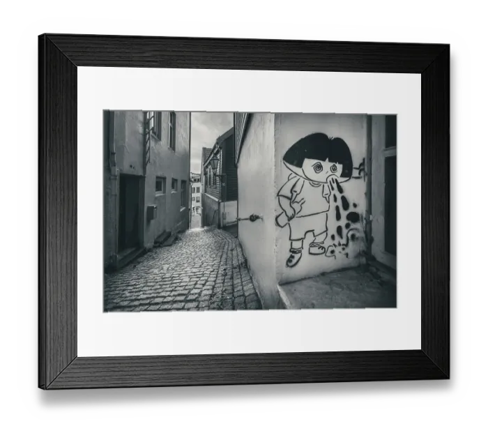 Framed Print : Bergen, Norway - October 2017