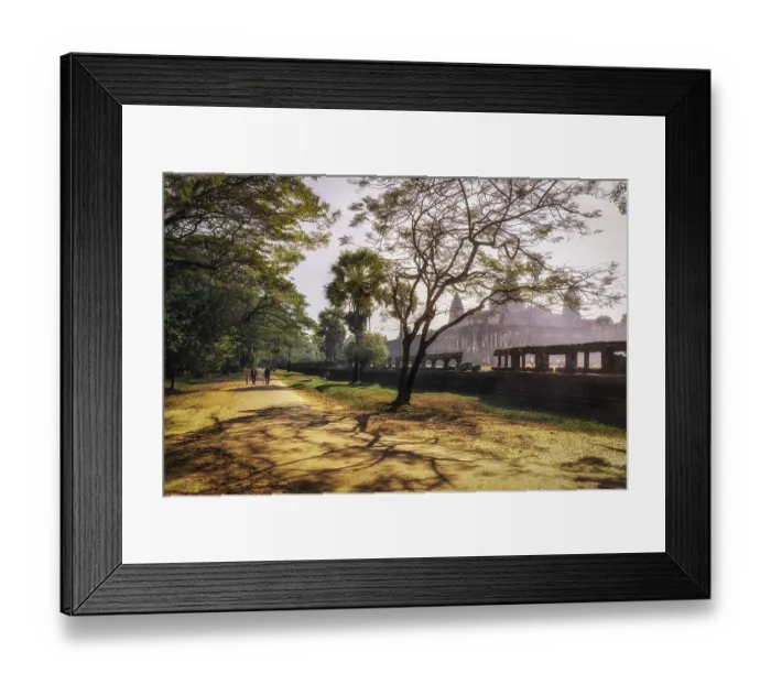 Framed Print : Angkor Wat temple and ruins in Siem Reap