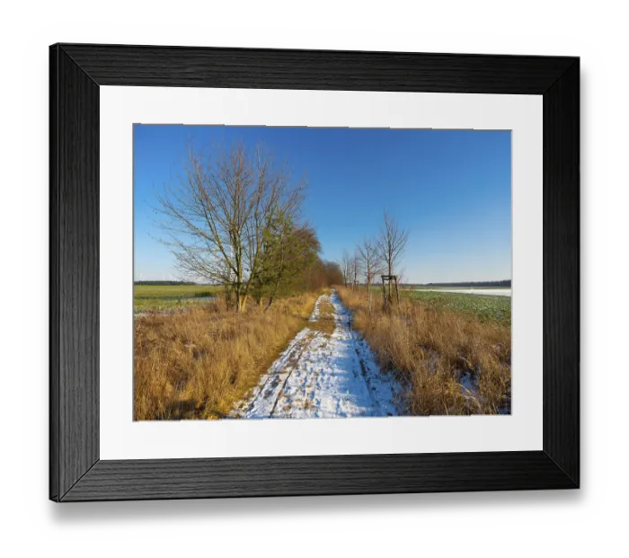 Framed Print : The melting snow on fields in early spring Framed Print : The melting snow on fields in early spring