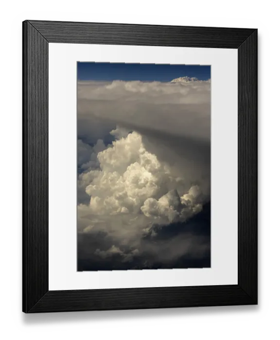 Framed Print : White clouds are from avobe Framed Print : White clouds are from avobe