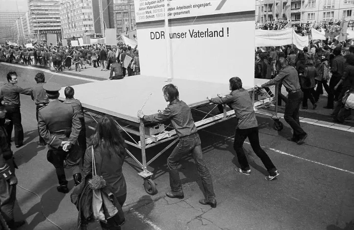 Framed Print : 01.05.1980 GDR East Berlin Mitte district
