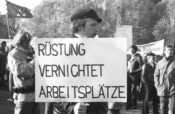 Framed Print : More than 100, 000 followed the DGB's call in 1982 for a large demonstration against unemployment Framed Print : More than 100, 000 followed the DGB's call in 1982 for a large demonstration against unemployment