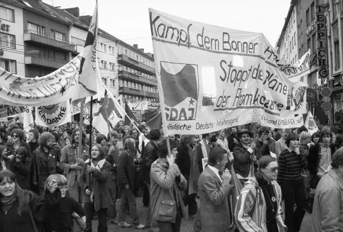 Framed Print : More than 100, 000 people demonstrated against nuclear power on 14