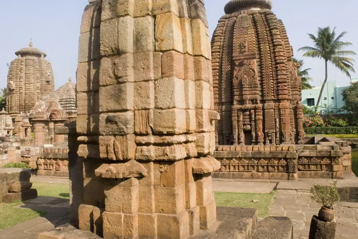 Framed Print : 10th-11th century AD Mukteshwar temple dedicated to god Shiva considered masterpiece of temple architecture surrounded