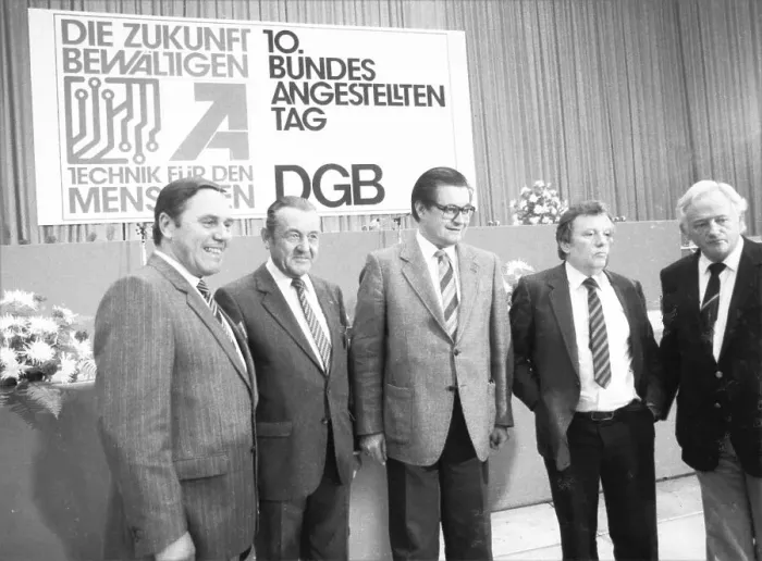 Framed Print : 10th Congress of Salaried Employees in the DGB in October 1981 Framed Print : 10th Congress of Salaried Employees in the DGB in October 1981