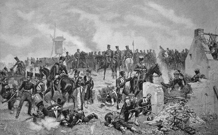 Framed Print : The 11 Hussars at the Battle of Ligny