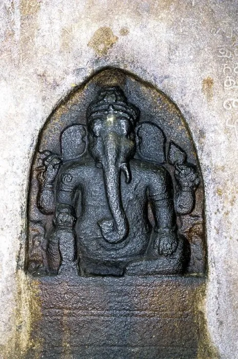 Framed Print : 11th century rock-cut Ganesha in kudumiyanmalai Framed Print : 11th century rock-cut Ganesha in kudumiyanmalai