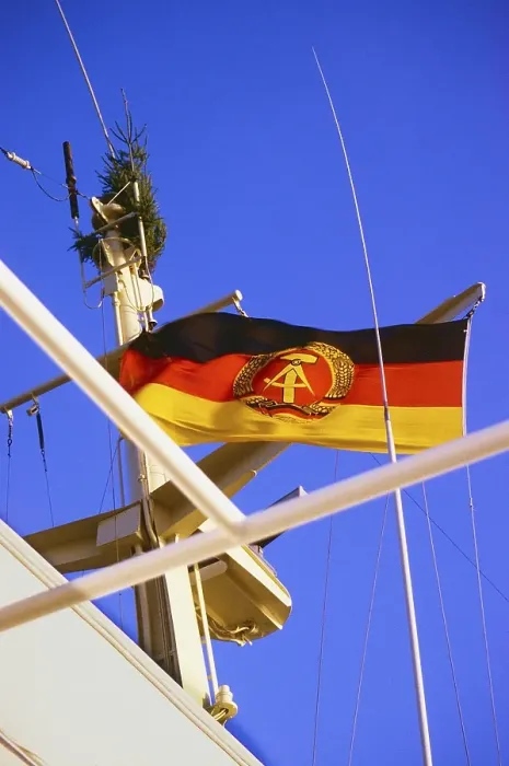 Framed Print : 12.04.1986, small border traffic FRG-GDR, motor vessel Baltic Star, journey from Travemuende to Warnemuende (GDR), raised GDR flag when entering the 3-mile zone of the GDR. Warnemuende, Rostock district, GDR GDR Framed Print : 12.04.1986, small border traffic FRG-GDR, motor vessel Baltic Star, journey from Travemuende to Warnemuende (GDR), raised GDR flag when entering the 3-mile zone of the GDR. Warnemuende, Rostock district, GDR GDR