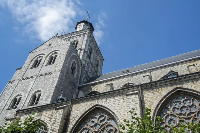 Framed Print : 12th century Romanesque Revival Church of Saint-Germain