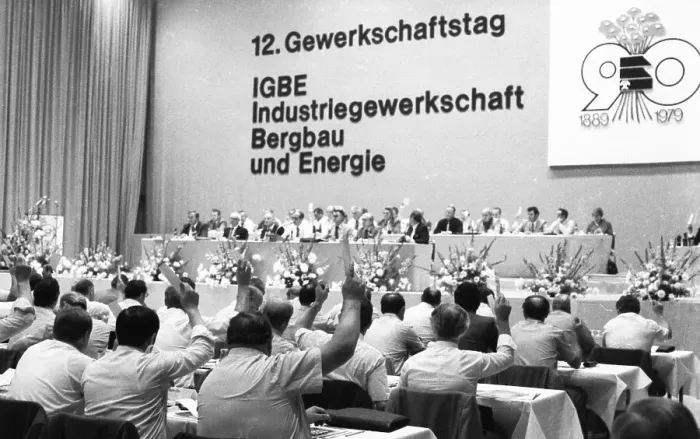 Framed Print : The 12th Trade Union Congress of the Industrial Union for Mining and Energy (IGBE) on 7