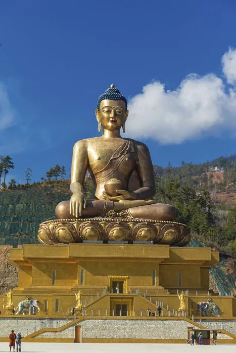 Framed Print : 169 feet tall bronze Buddha statue shining bright in the daytime Framed Print : 169 feet tall bronze Buddha statue shining bright in the daytime