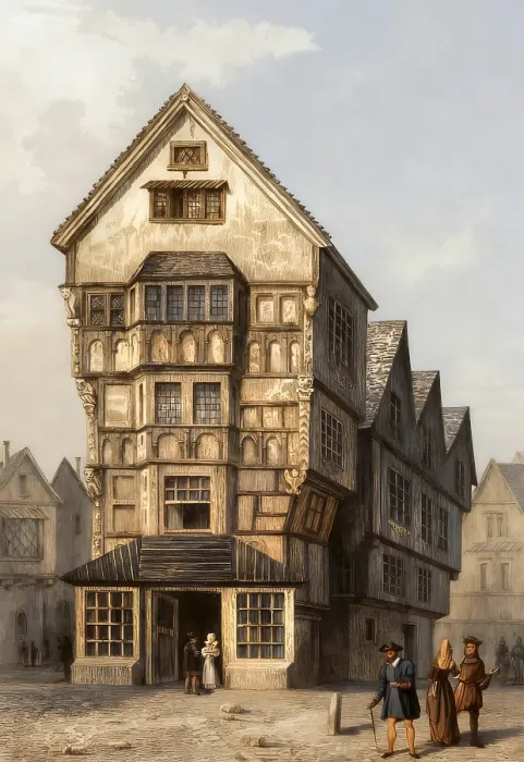 Framed Print : 16th Century House, London, England Framed Print : 16th Century House, London, England