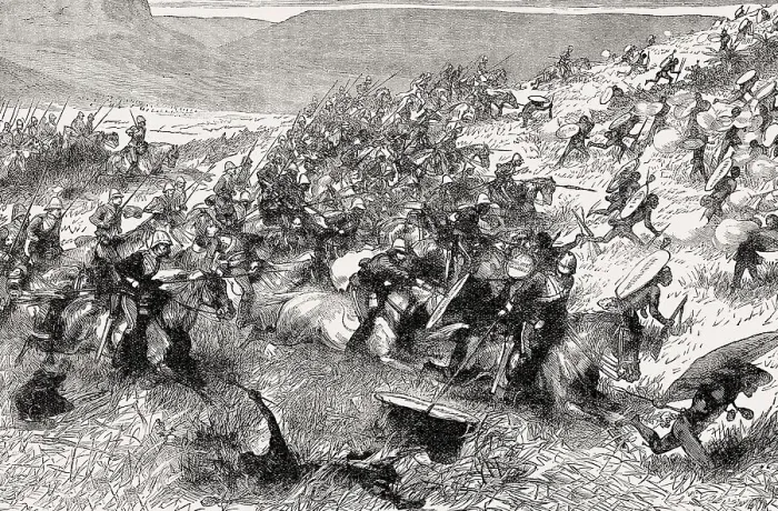 Framed Print : The 17th Lancers at the Battle of Ulundi on 4 July 1879
