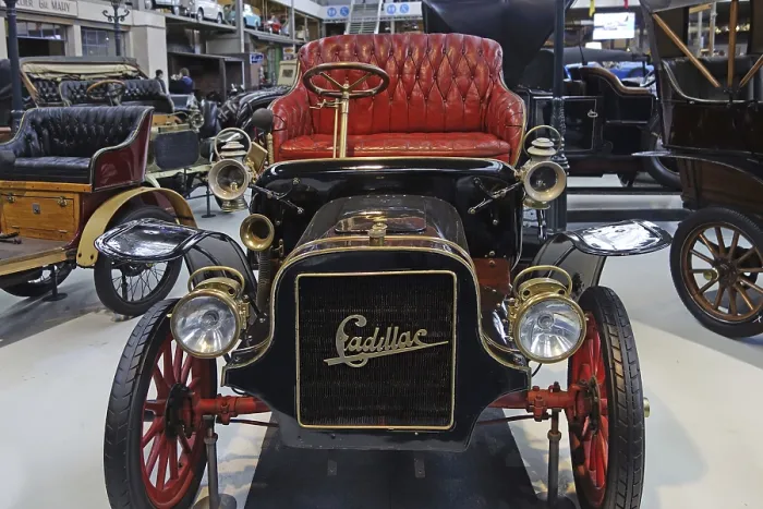 Framed Print : 1907 Cadillac Model K, American single-cylinder classic automobile