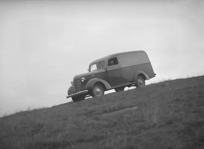 Framed Print : In the 1930s. A course for female drivers of ambulances and trucks during the Second World War in Sweden on November 4