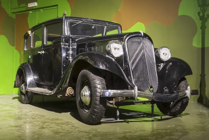 Framed Print : 1936 Citroen Type 11 UB with gasifier