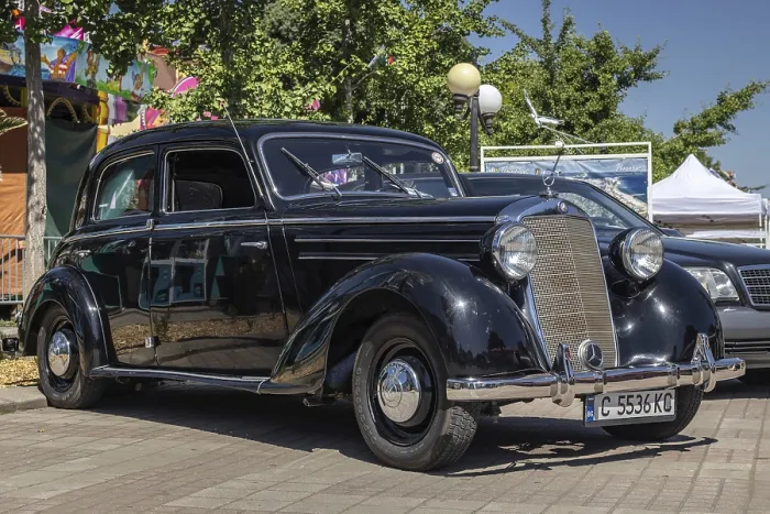 Framed Print : 1940 Mercedes-Benz on Classic cars event in Pomorie