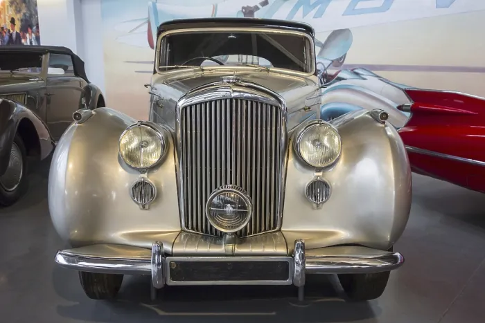 Framed Print : 1948 Bentley MK VI, British 4-door standard steel sports saloon classic car at Autoworld Framed Print : 1948 Bentley MK VI, British 4-door standard steel sports saloon classic car at Autoworld