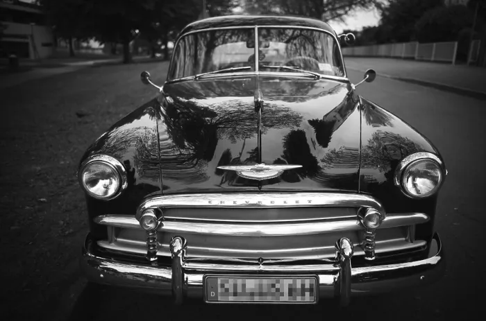 Framed Print : 1950 Chevrolet Styleline Deluxe 4 door