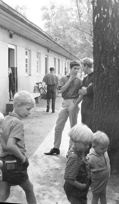 Framed Print : In 1954, there were still numerous precarious flats in barracks