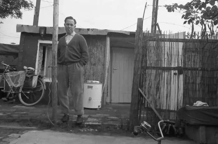 Framed Print : In 1954, there were still numerous precarious flats in barracks