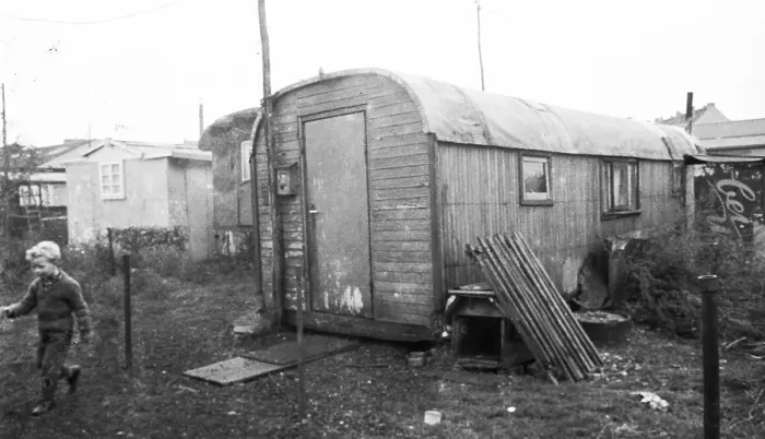 Framed Print : In 1954, there were still numerous precarious flats in barracks Framed Print : In 1954, there were still numerous precarious flats in barracks