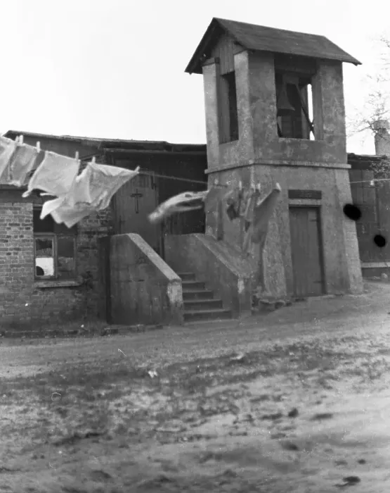 Framed Print : In 1954, there were still numerous precarious flats in barracks Framed Print : In 1954, there were still numerous precarious flats in barracks