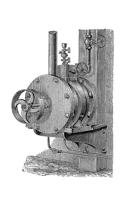 Framed Print : 19th century steam engines, Cox's rotating engine Framed Print : 19th century steam engines, Cox's rotating engine