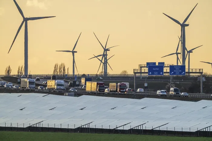 Framed Print : 20 MWp ground-mounted photovoltaic system