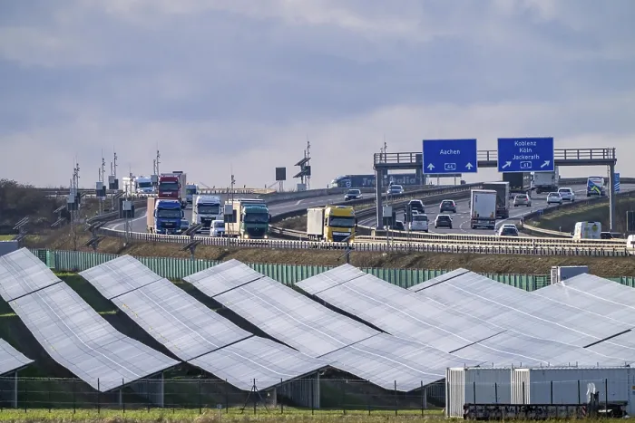 Framed Print : 20 MWp ground-mounted photovoltaic system
