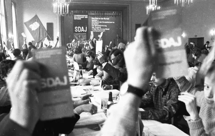 Framed Print : The 2nd Congress of the Socialist German Workers Youth (SDAJ)