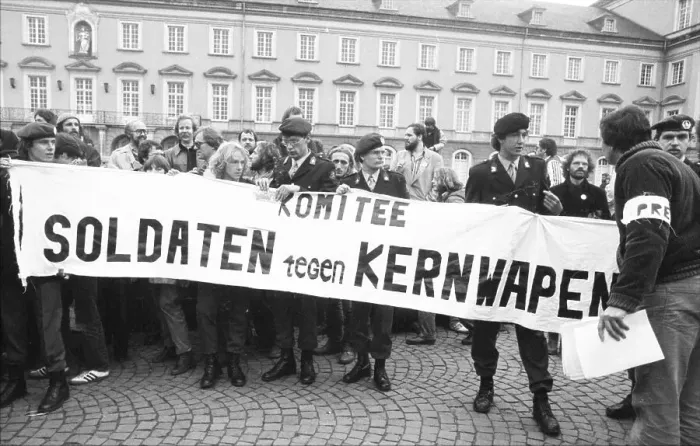 Framed Print : More than 300, 000 people attended the largest peace demonstration in Germany up to that time in Bonn's Hofgarten