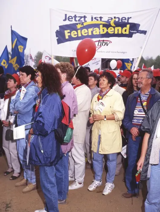 Framed Print : 50, 000 followed a call by their unions HBV