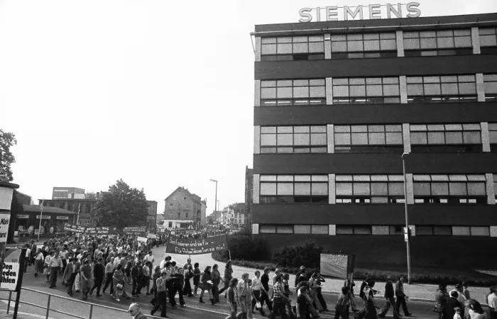 Framed Print : About 6000 workers and employees