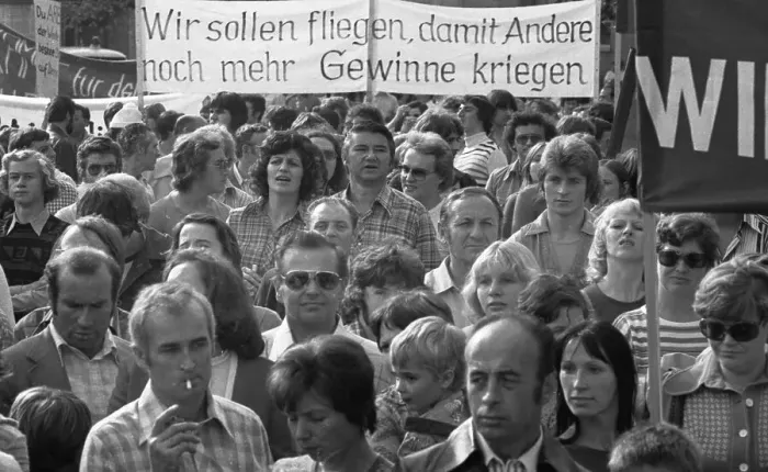 Framed Print : About 6000 workers and employees