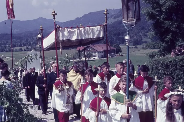 Framed Print : 60s, Europe, holiday, pageant, procession Framed Print : 60s, Europe, holiday, pageant, procession