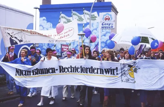 Framed Print : Here on 7 3 1987 for Equal Rights Dortmund International Women's Day
