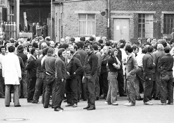 Framed Print : On 7 August 1973, a spontaneous wildcat strike also broke out at Holstein and Kappert in Dortmund