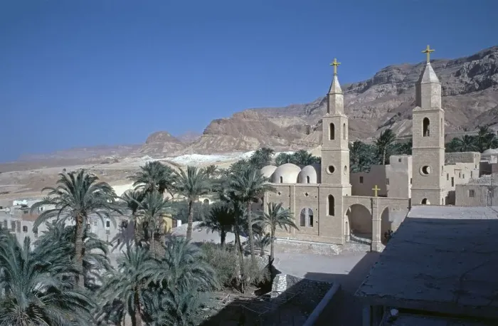 Framed Print : One of 7 churches, Monastery of St Anthony, Monastery of St Anthony, Arabian Desert, Egypt, September 1989, vintage, retro, old, historic, Africa Framed Print : One of 7 churches, Monastery of St Anthony, Monastery of St Anthony, Arabian Desert, Egypt, September 1989, vintage, retro, old, historic, Africa