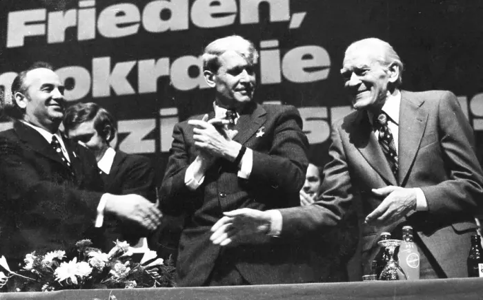 Framed Print : On 7 May 1975, Michael Gorbachev