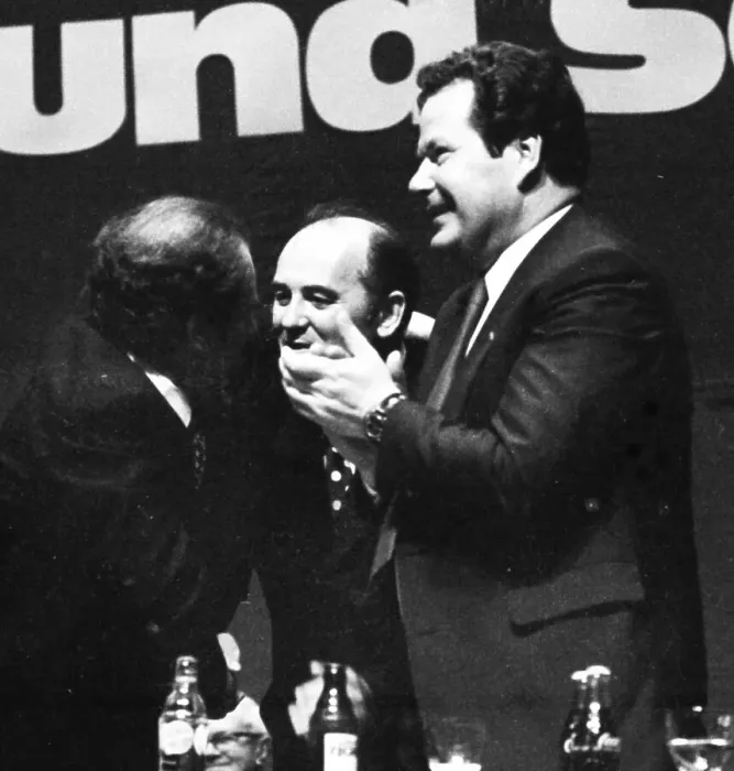 Framed Print : On 7 May 1975, Michael Gorbachev