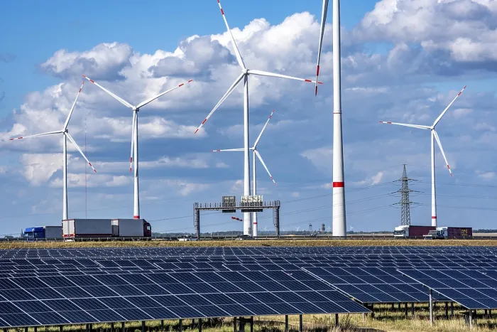 Framed Print : 86, 5 MW peak ground-mounted photovoltaic systems