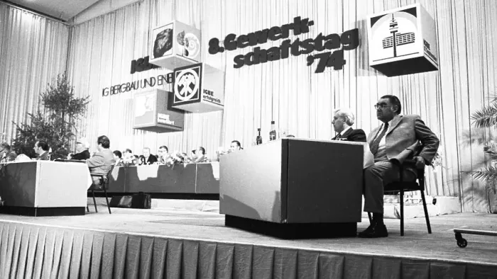 Framed Print : The 8th Trade Union Congress of the Industrial Union for Mining and Energy (IGBE) on 18