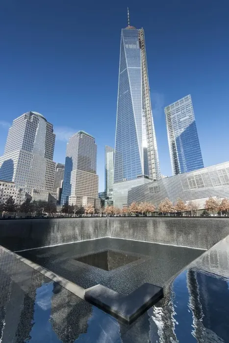 Framed Print : 9-11 Memorial, New York, USA, North America